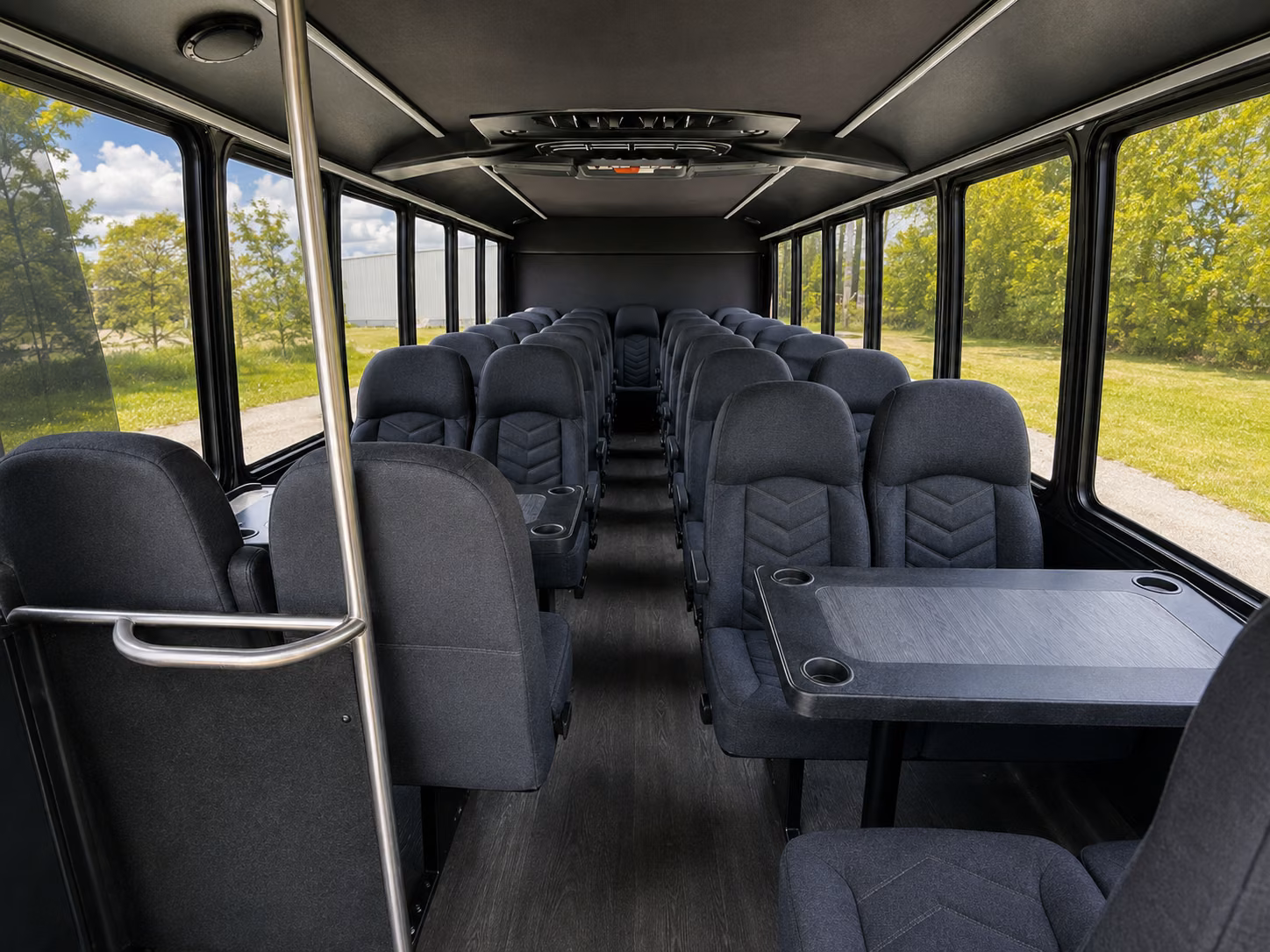 winston salem 18 passenger minibus inside