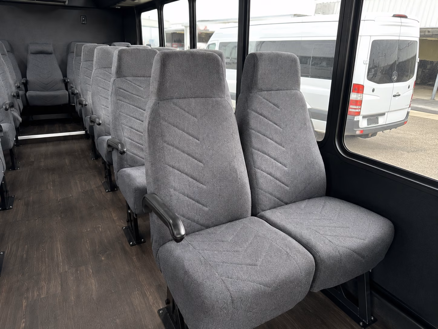 winston salem 18 passenger minibus interior