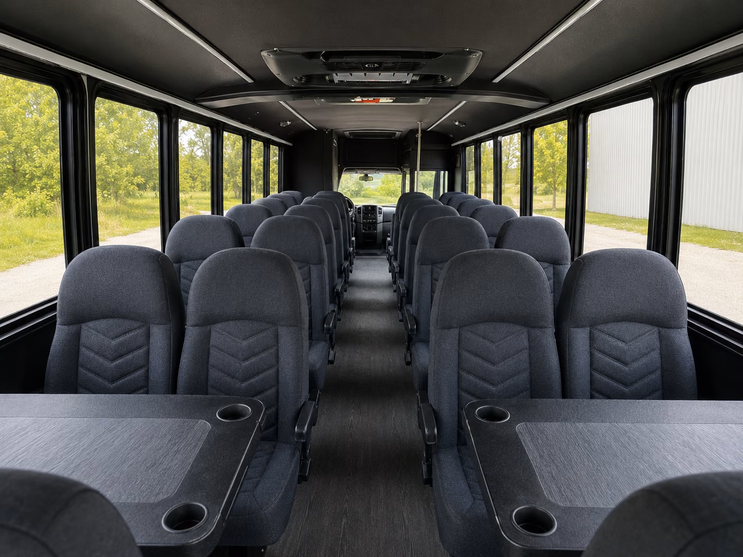 winston salem 20 passenger minibus inside