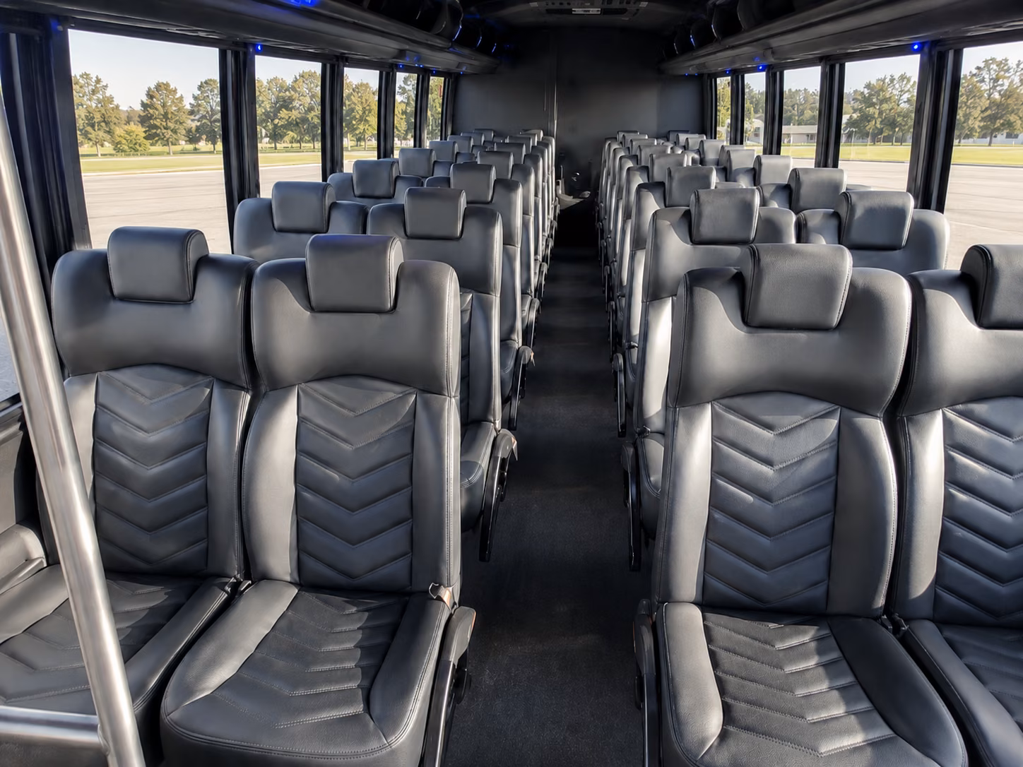 winston salem 20 passenger minibus interior