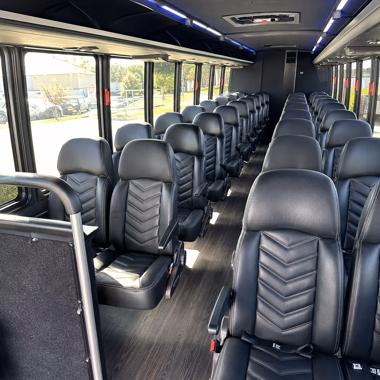 winston salem 28 passenger minibus inside