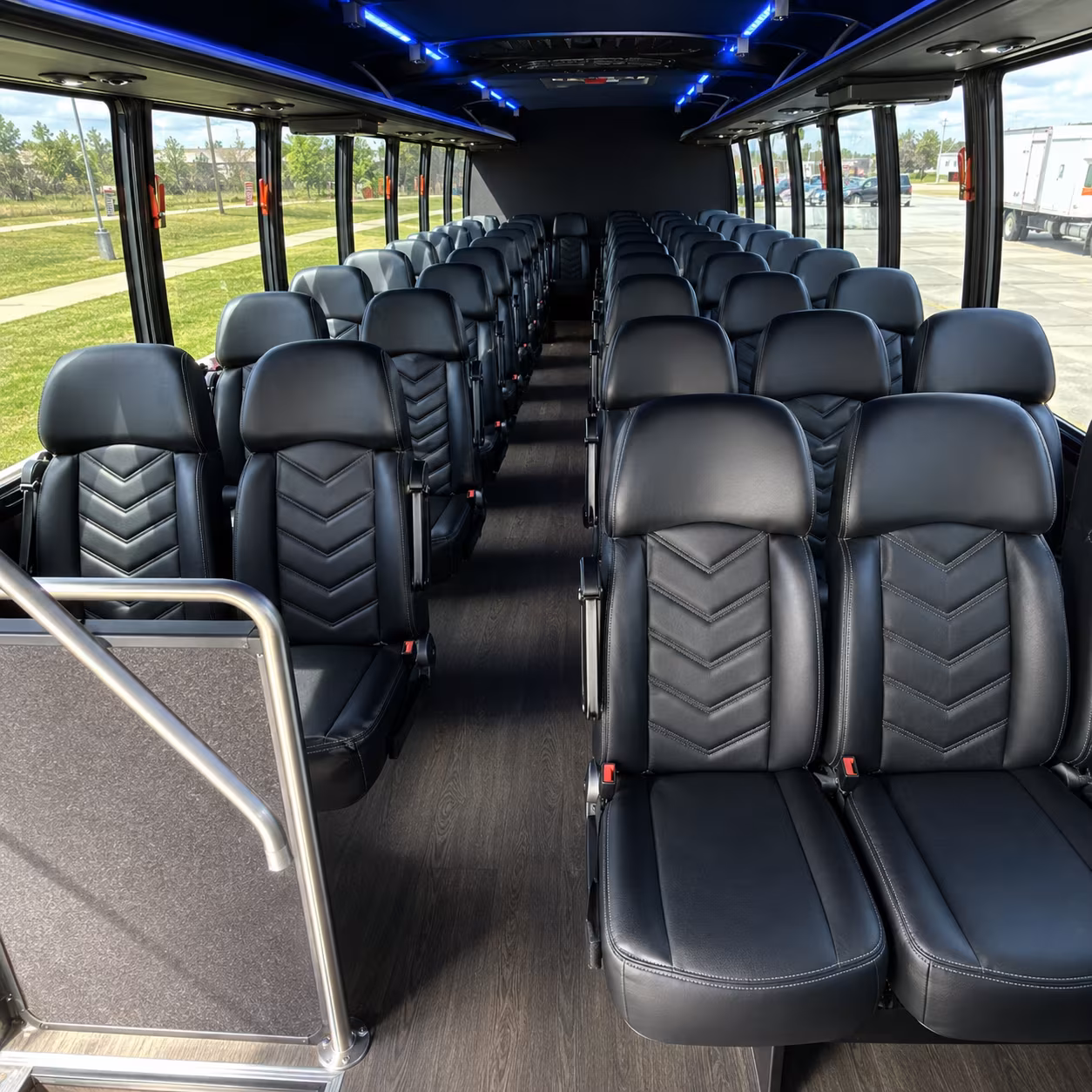 winston salem 28 passenger minibus interior