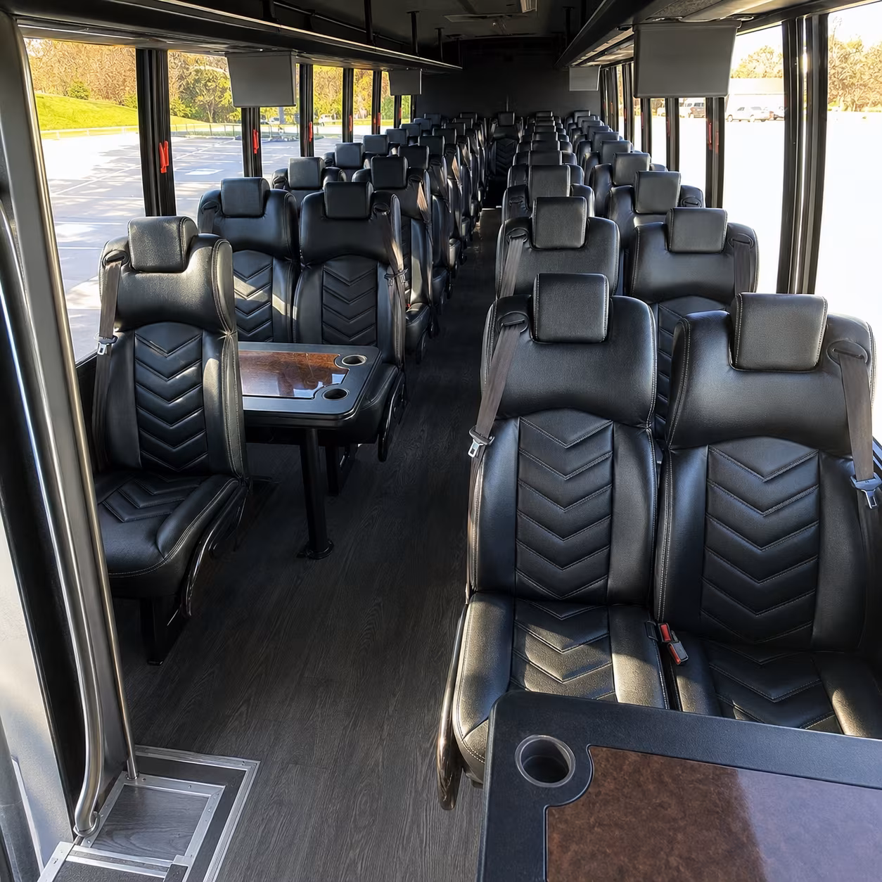 winston salem 30 passenger minibus inside