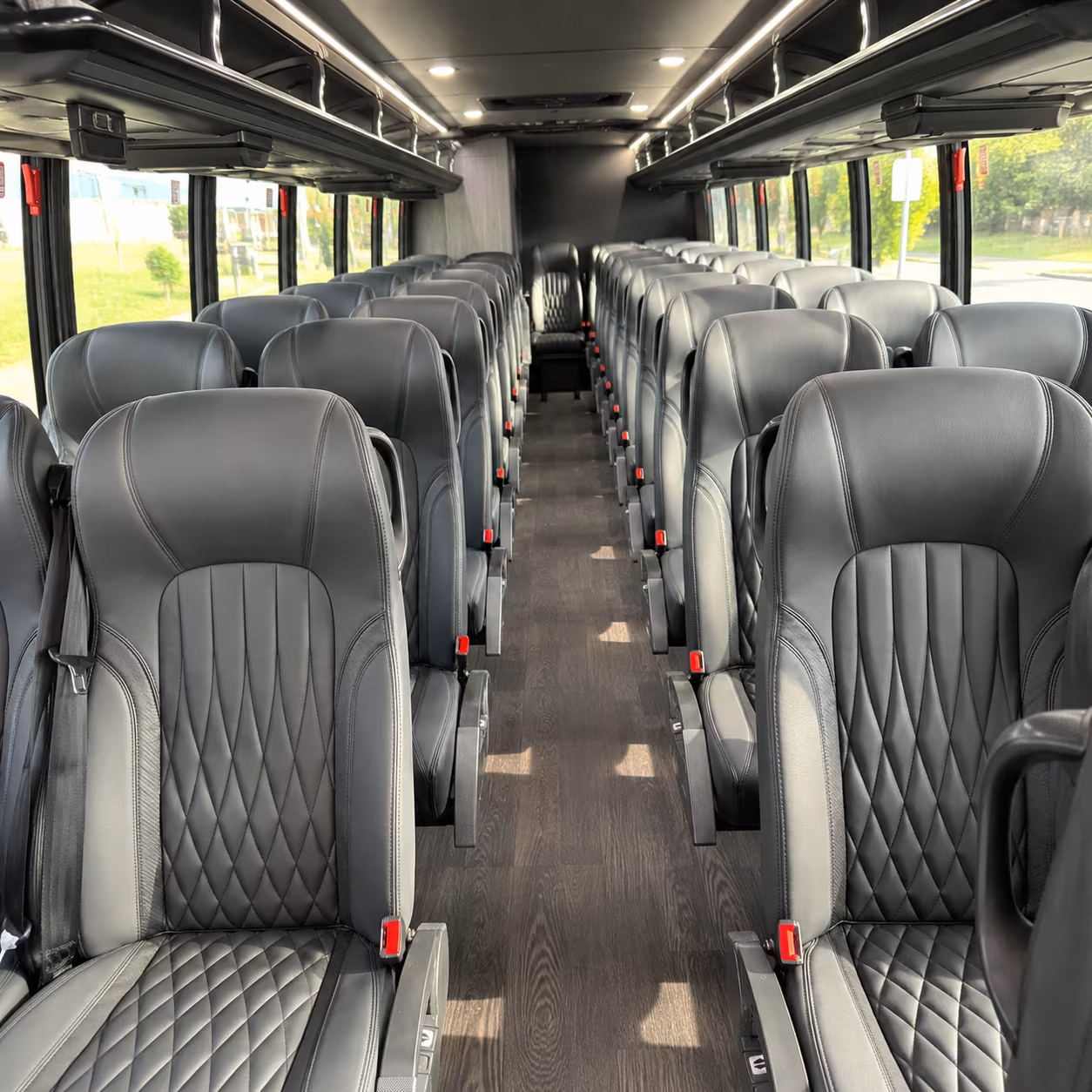winston salem 30 passenger minibus interior
