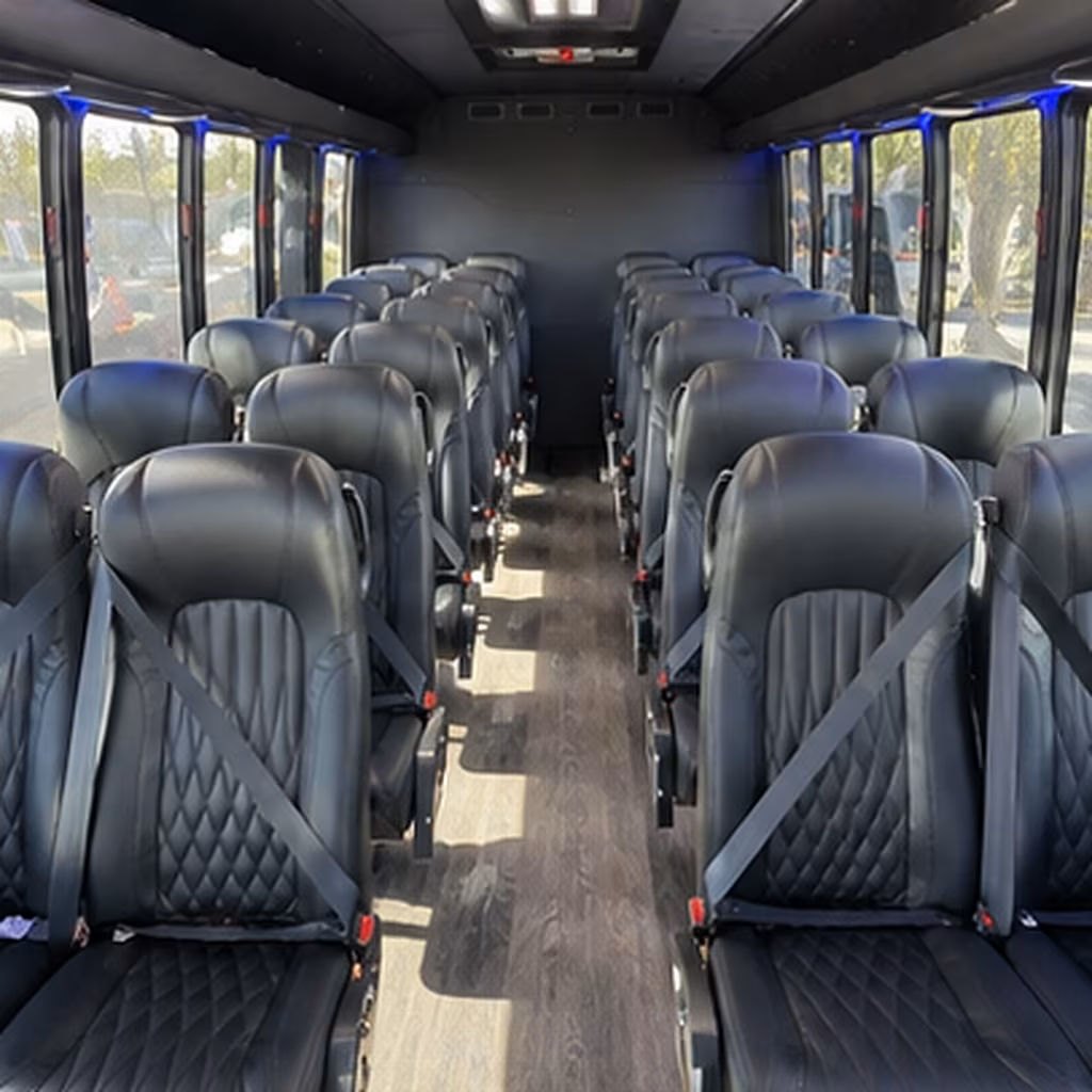 winston salem 35 passenger minibus inside