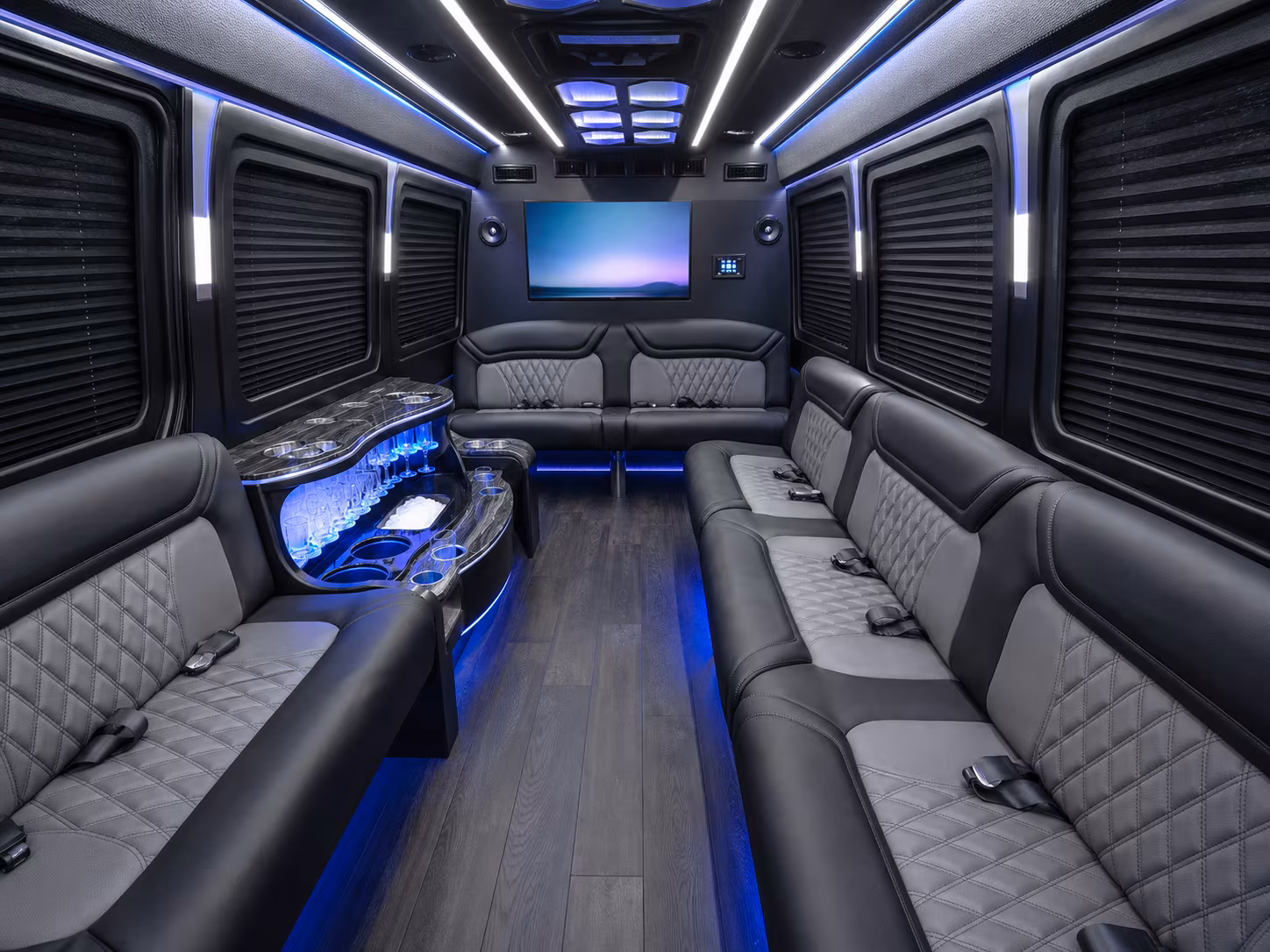 winston salem 50 passenger party bus inside