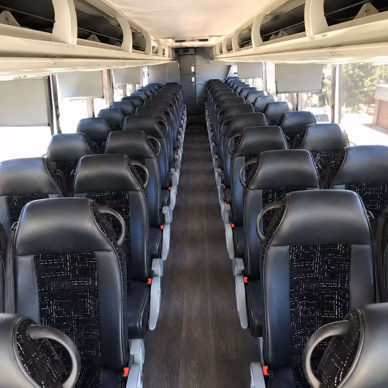 winston salem 56 passenger charter bus interior