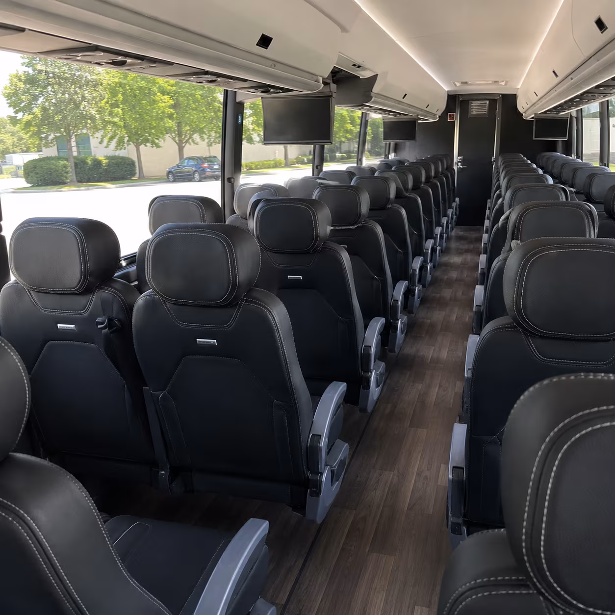 winston salem charter bus rentals for business park and office campus shuttles