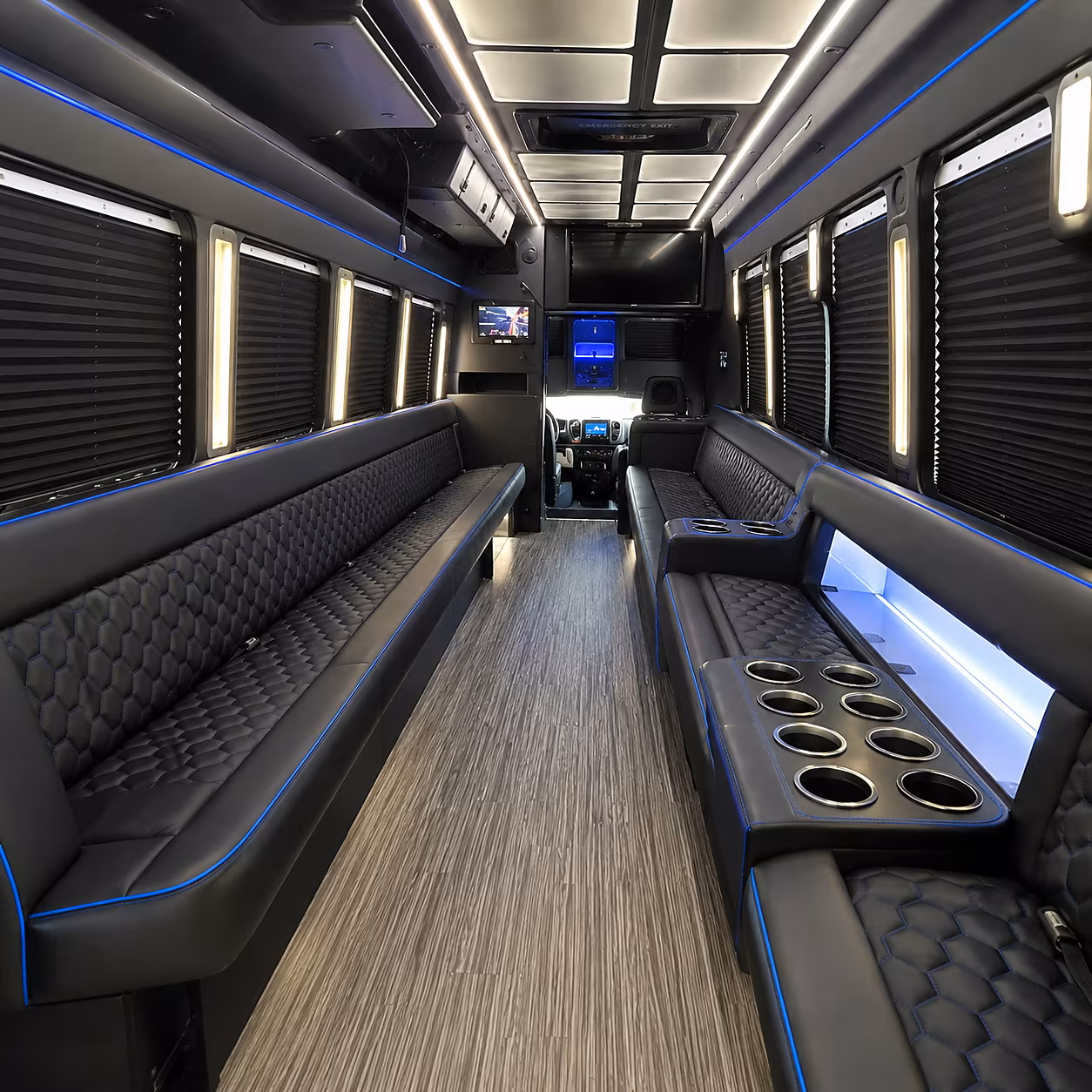 winston salem party bus interior